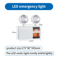 Lampe de secours à deux brûleurs LED au plomb 6 V